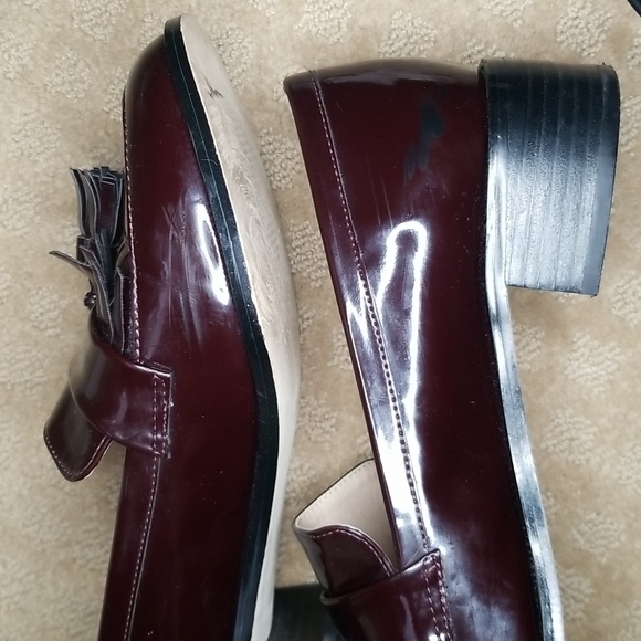 Womens H&M Burgundy loafers size 8.5 - Picture 10 of 10